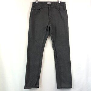 Five Four Gray Straight Button Fly Jeans Size 34